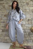 Hush Pillow Cotton Classic Barrel Pant Cloud Grey